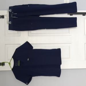 FIGS Navy scrubs set Catarina Top XS, Yola skinny pants S/P